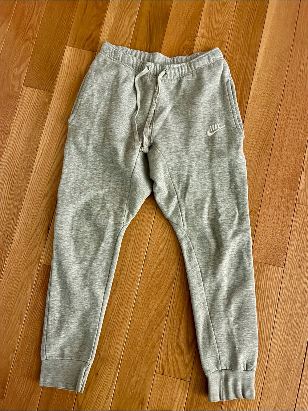 Nike Men’s Gray Fleece Jogger Bottoms Size Small